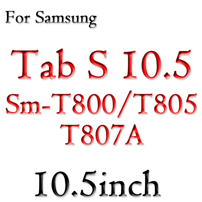 t800 T805C Закаленное Стекло HD Экран пленки протектора 9 H 0,3 мм для samsung Galaxy Tab 2 3 4 S E Pro 8,4 8,0 9,7 10,1 A6 tablet Стекло серии - Цвет: t800 T805C