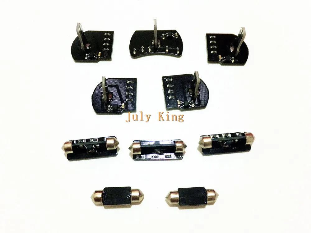 July King 10 шт. светодиодный светильник для чтения, 5 купольный светильник+ 1 светильник багажника+ 2 ножной светильник s+ 2 Дверных фонаря чехол для Buick Regal Opel Insignia