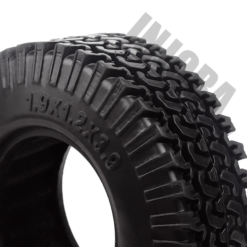 Резиновые Колесные шины INJORA 4 шт. 98 мм 1 9 для радиоуправляемых моделей Rock Crawler Axial