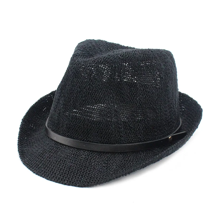 Летняя стильная детская пляжная шляпа с закатанными краями Федора кепка в стиле