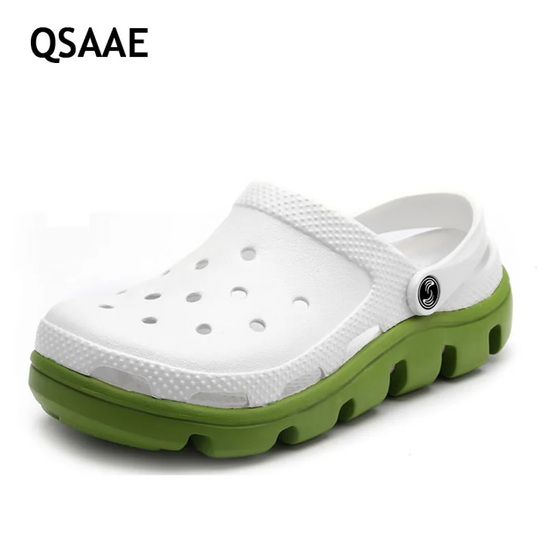 2020 New women sandals hole slippers couple sandals mules and clogs garden shoes for women breathable beach shoes 36-40 AF71