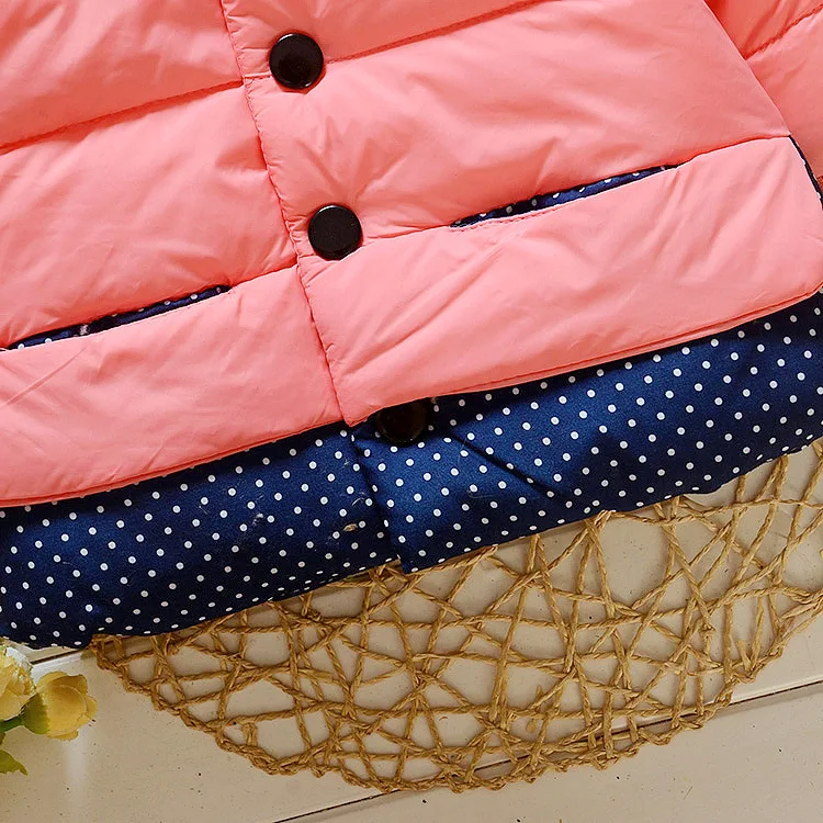 New Fashion Brand Children Girls Cute Coats Toddler Jacket Kids Winter Thick Warm Down Baby Cartoon Outwear Clothes