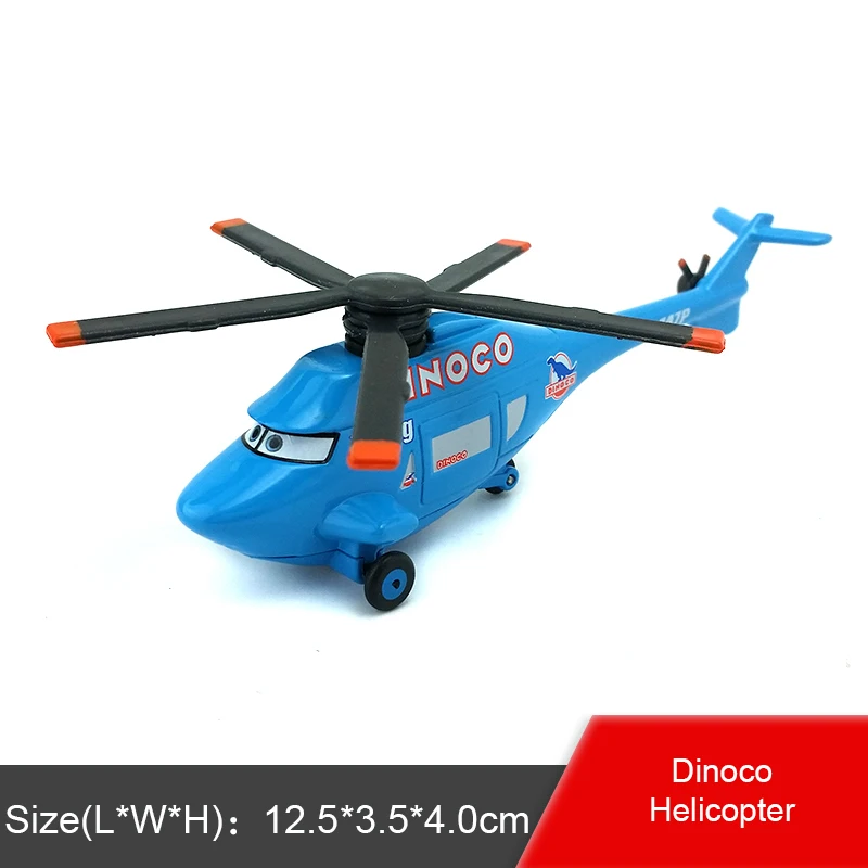 Dinoco Helicopter 39 стилей disney Pixar Тачки 2 3 Молния Маккуин Джексон шторм матер 1:55 литая под давлением модель автомобиля из металлического сплава игрушка для детей подарок для мальчиков - Цвет: Dinoco Helicopter