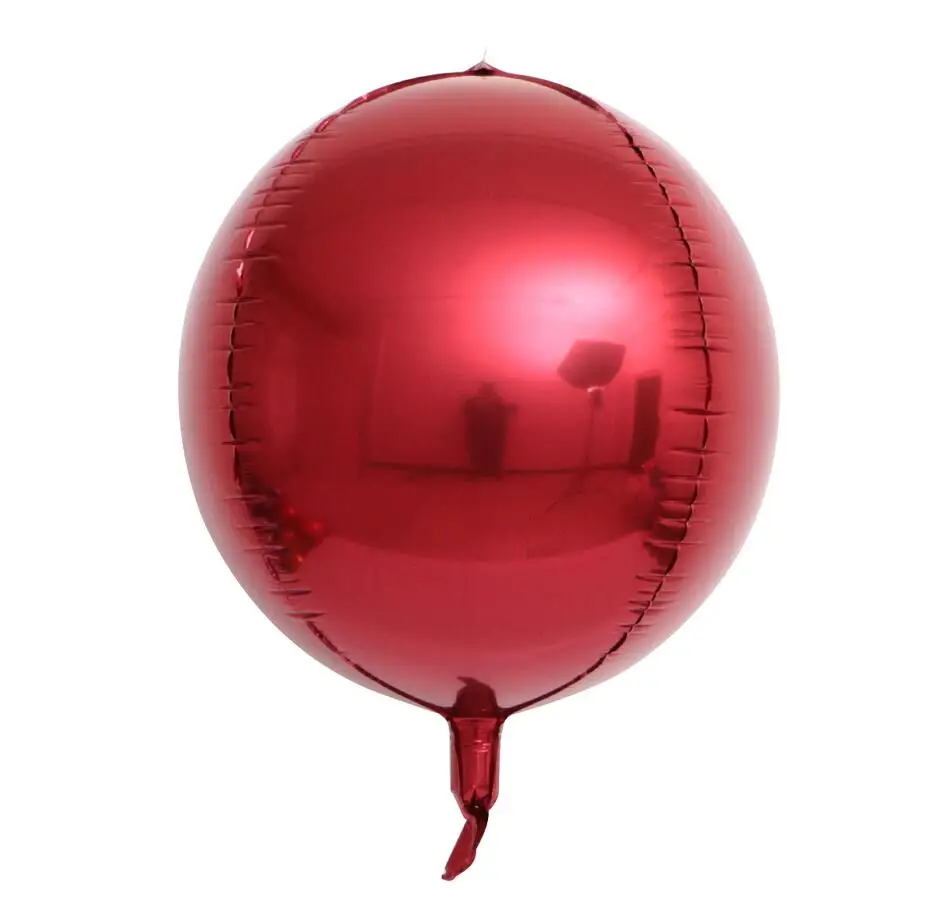 Pomegranate red 1 шт. 18/22/32 дюймов розовое цвета: золотистый, серебристый круглый 4D Фольга воздушные шары металлические День рождения Свадебные украшения детский Душ Поставки игрушка в подарок - Цвет: Pomegranate red