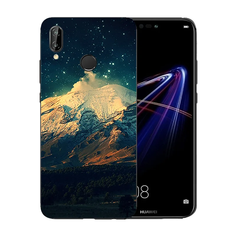 Задний Чехол для Huawei P20 Lite противоударный чехол 5 84 дюймов nova 3e с ландшафтным