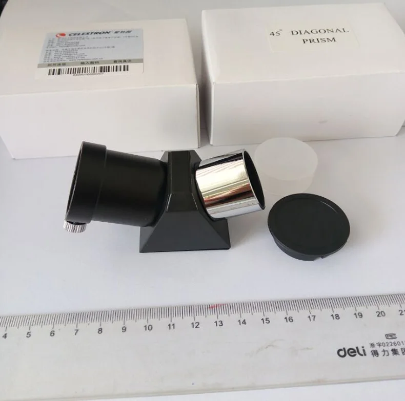 Celestron для металлического 45 полного Призма зенитал зеркало 1,25 31,7 мм астрономический телескоп адаптер 1,25 ''45-градусный Призма окуляр