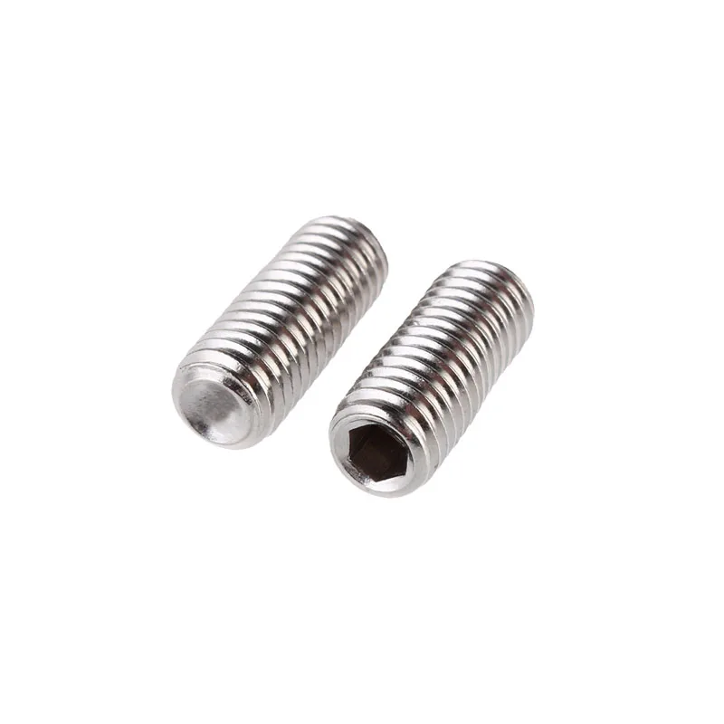 10pcs M2M2.5M3M4 Stainless Steel 304 Hexagonal Concave End Fixing Screw Headless Machine Rice Top | Обустройство дома