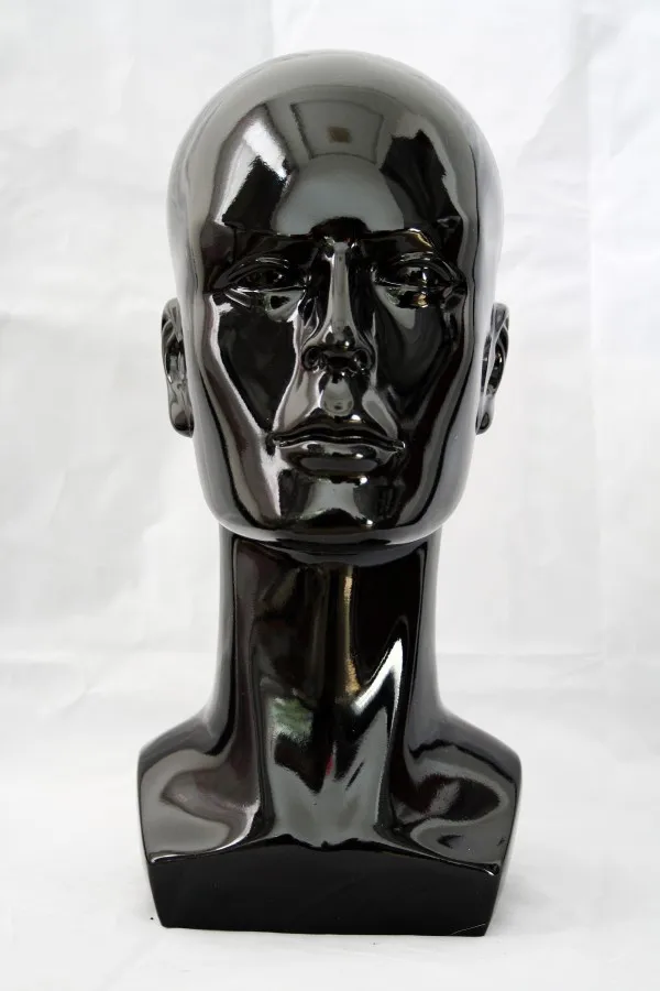 New man Mannequin Manikin Head Hilarious Mould Show Stand Model Cosmetology men's head model AILY0037 Black | Дом и сад