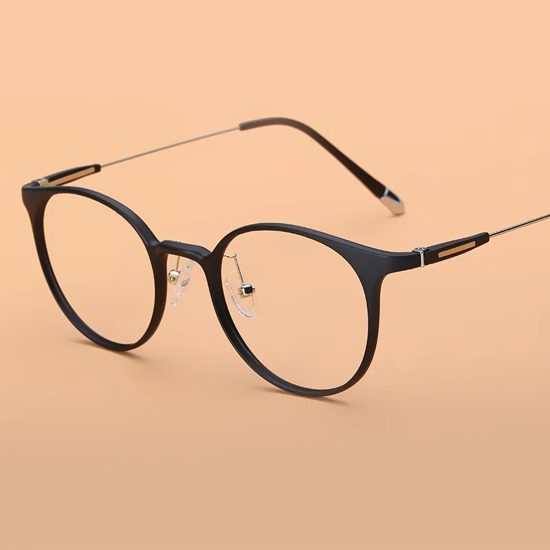 Модные искусственные очки для женщин женские круглые винтажные оптические