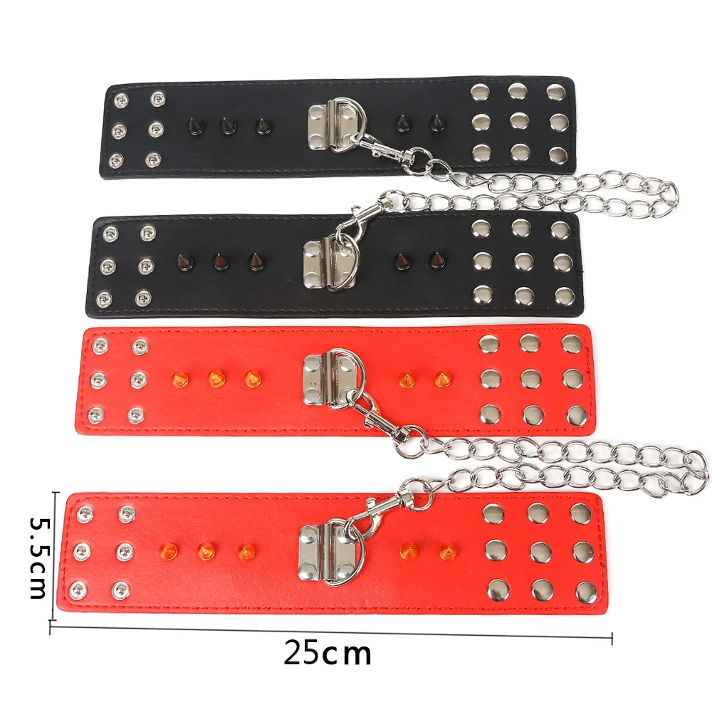 Высококачественные наручники и кожаные манжеты на лодыжках строгие парные бдсм
