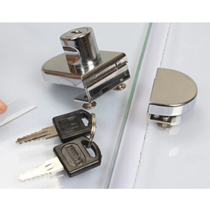 Стеклянная витрина/замки для витрины из цинкового сплава одинарная/двойная