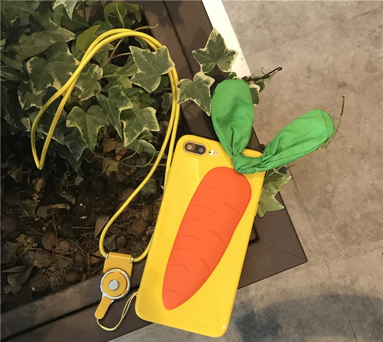 Морковь Mobile Shell силиконовый падение ударопрочный Защитный Чехол для iphone6 6s 7 8 p |