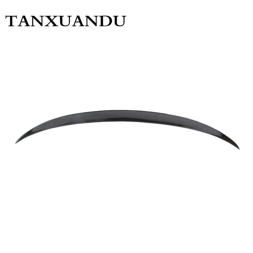 Окрашенный глянцевый черный ABS задний багажник спойлер крыло M/A Тип Подходит для