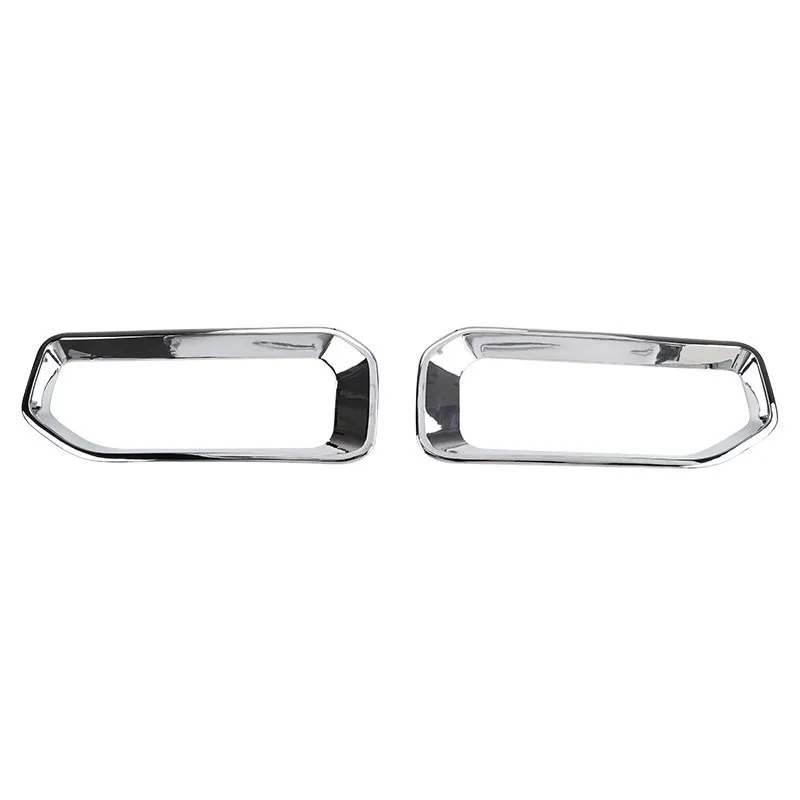 silver Автомобильные наклейки MOPAI для Jeep Wrangler Up ABS автомобильная лампа заднего противотуманного фонаря декоративная крышка для Jeep Wrangler JL автомобильные аксессуары - Название цвета: silver