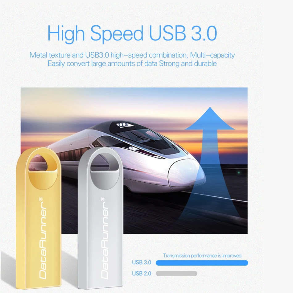 Новинка USB флеш накопитель DataRunner 3 0 64 ГБ быстрая скорость 8 16 32 мини флешка