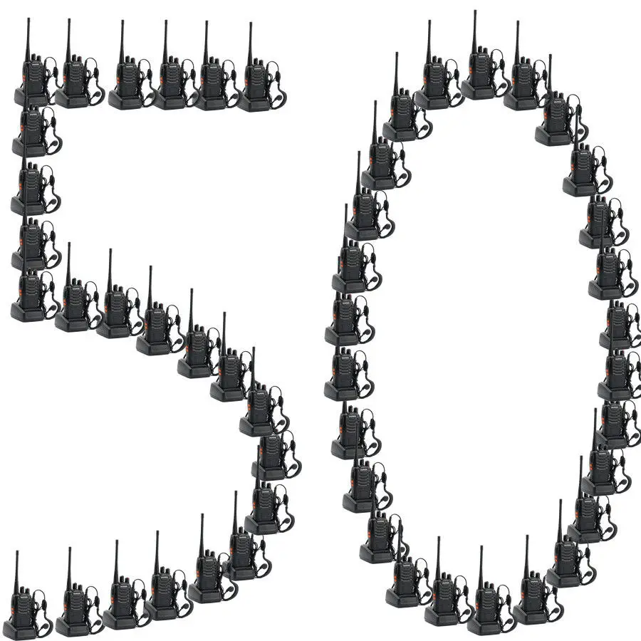 Двухдиапазонный радиоприемник Baofeng 100 шт. UHF 400 470 МГц 5 Вт двухдиапазонный