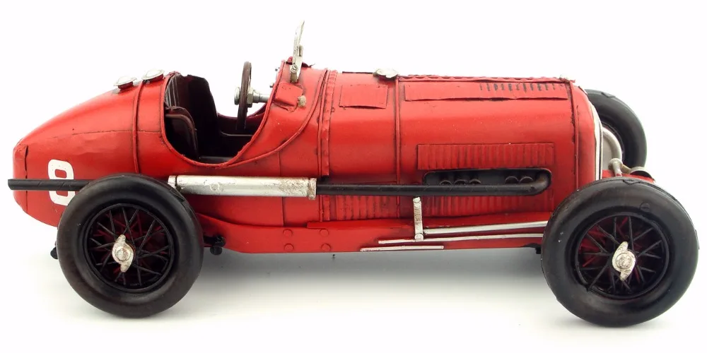 Antique classical car model 1932 TIPO B P3 retro vintage wrought handmade metal crafts roadster for home decoration | Дом и сад