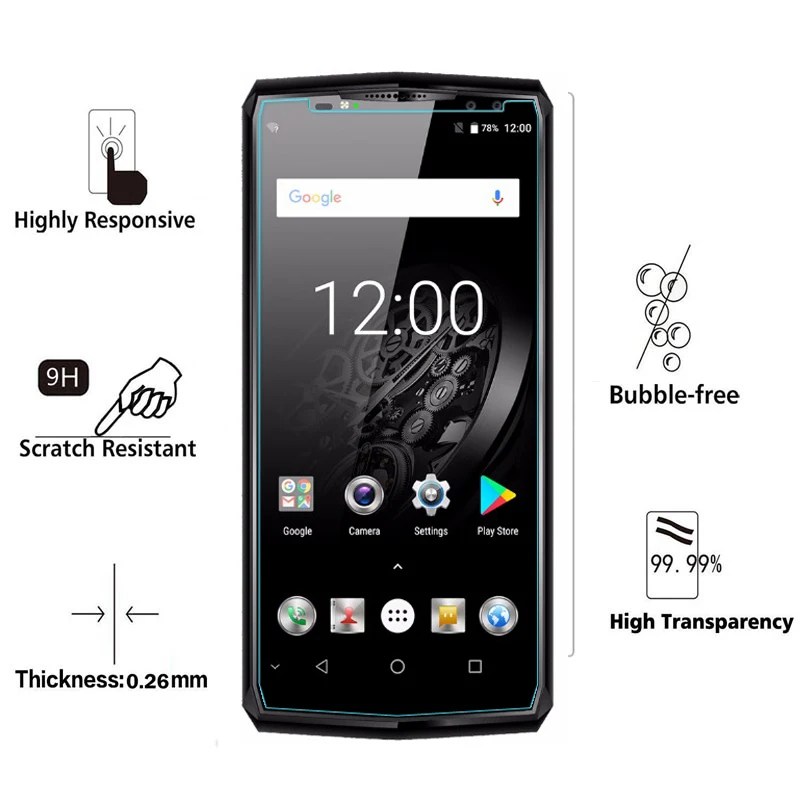 Закаленное стекло для OUKITEL K10 2 шт. защита экрана 6 0 дюйма 9H 2.5D Взрывозащищенная ЖК