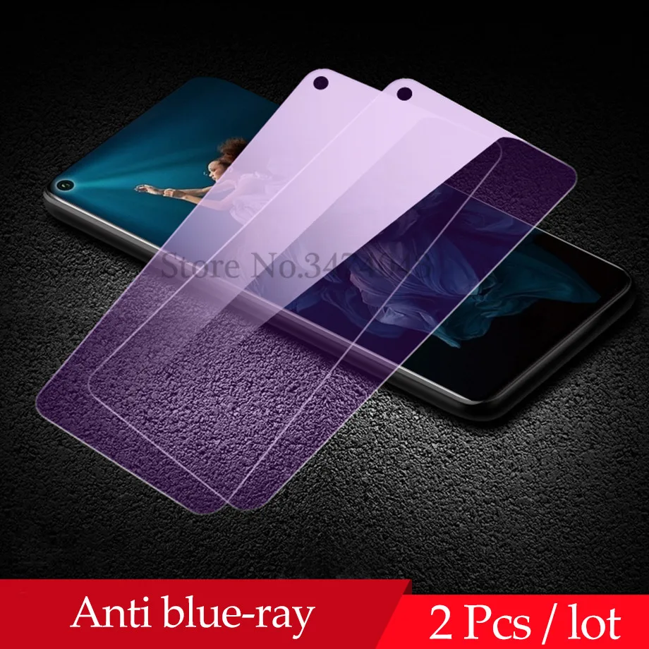 2 шт./лот, закаленное стекло для huawei Honor 20 Pro, защита экрана 9 H, анти-Blu-Ray стекло для Honor View 20 V20, защитная пленка