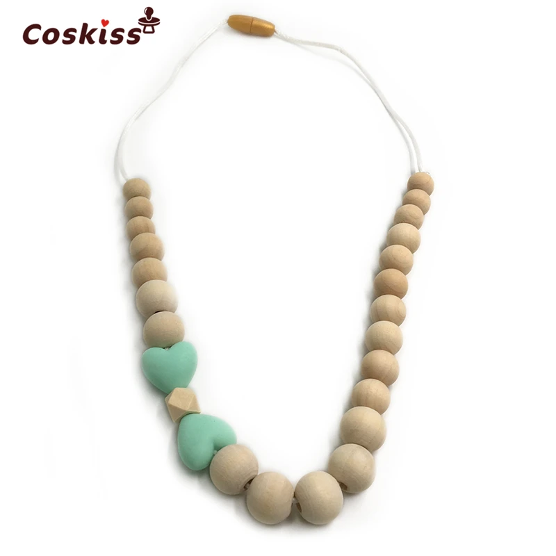 Organic Baby Teether Wooden Natural Teething Grasping Toy Shower Gift Toddler Newborn Bracelet | Мать и ребенок