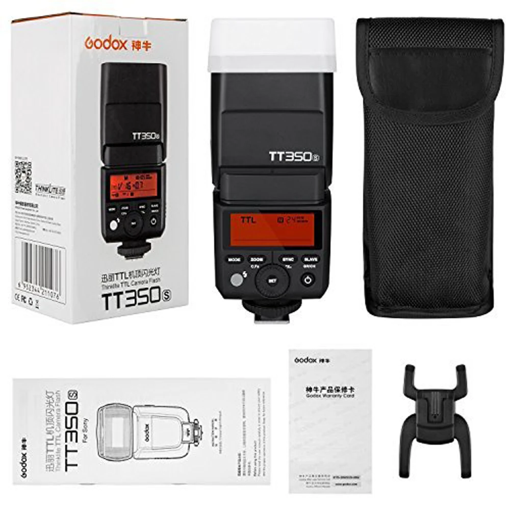 Godox TT350 Вспышка 1/8000s GN36 2 4G Беспроводная ttl HSS мини Speedlite XPro X1T для Canon Nikon sony Fuji Olympus DSLR