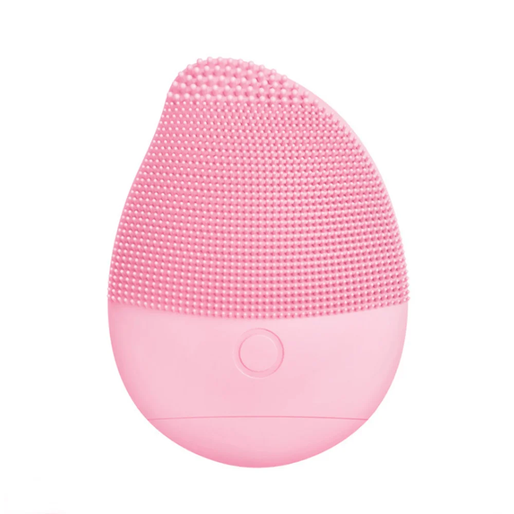 Pink Mango Силиконовая Очищающая щетка для чистки пор очиститель отшелушивающий скраб для лица моющая кисть для ухода за кожей глубокая чистка стирка машинные щетки - Цвет: Pink Mango