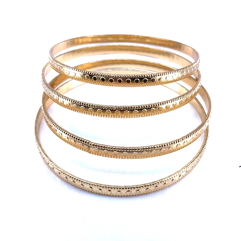 Браслет под золото простой браслет украшения диаметр 65 мм подходит для