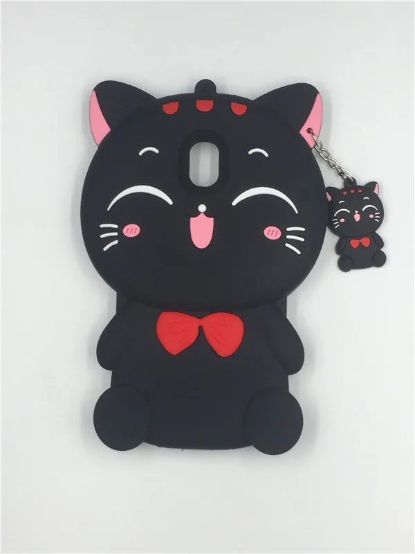 Мягкий силиконовый чехол для Samsung Galaxy J7 2018 J737 3D с мультяшным рисунком Kawaii
