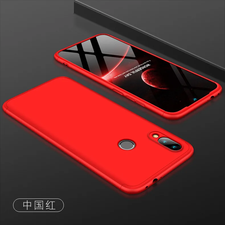 Новый чехол для Xiaomi Redmi Note 7 pro Чехол 3 в 1 дизайн 360 полная защита Fundas | Мобильные