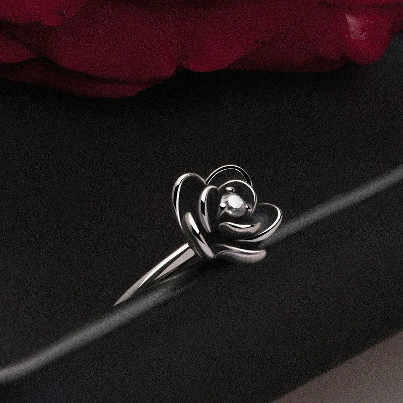 ZHOUYANG, кольца для женщин, новинка, роза, цветок, кубический цирконий, Черное золото, цвет, для свадьбы, помолвки, вечерние, подарок, модное ювелирное изделие KBR478