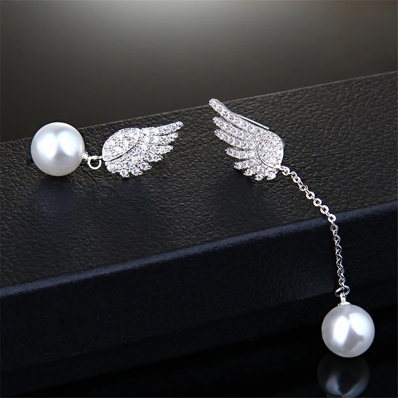 Ataullah новые модные ангельские крылья жемчужные серьги индивидуальные
