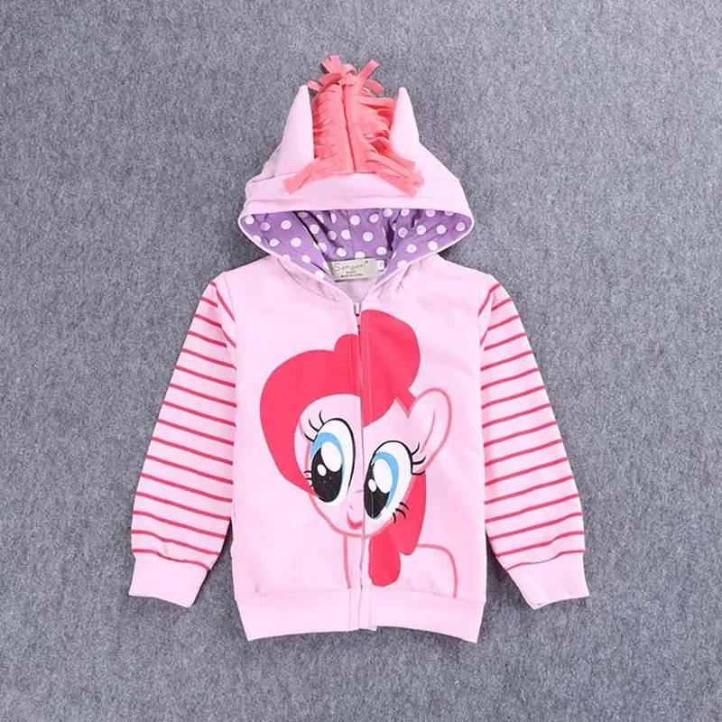 2018 My cute Girls Clothes little ponys Children Outerwear Kids Jackets Coat Hoodies Clothing Brand Baby Child Wear 3-8Y | Детская