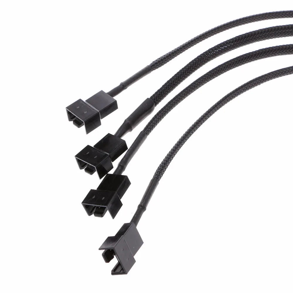OOTDTY от 1 до 4 способ y сплиттер рукавами контактный Molex папа к 4x 3 контактный/4 PWM