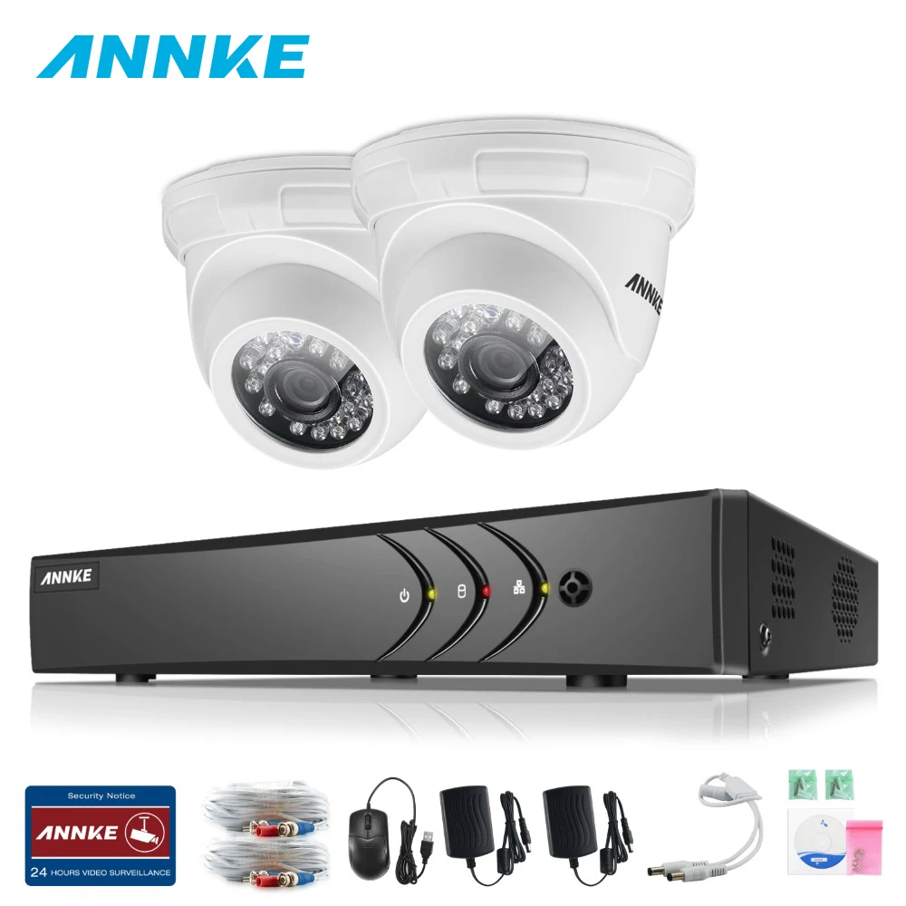 ANNKE 5in1 CCTV Системы 8 канальный сетевой видеорегистратор 1MP H.264 + видеонаблюдения s