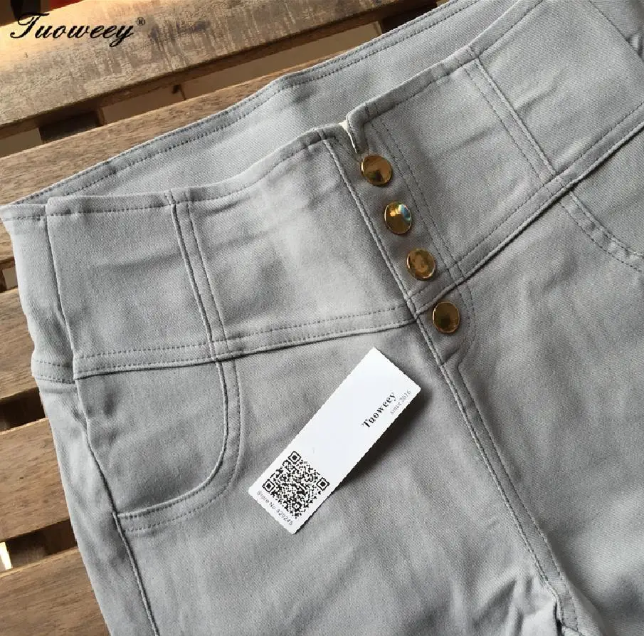 

plus size 3XL Hot Sale New Fashion High Waist Elastic Jeans Thin Skinny Pencil Pants Sexy Slim Hip 2021 Denim Pants For Women