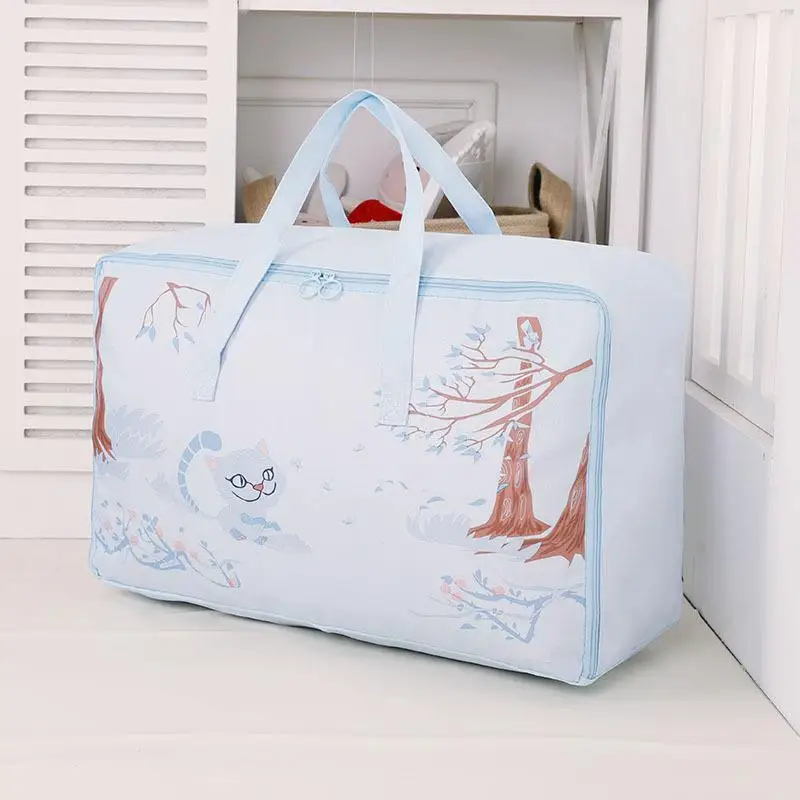 Домашняя детская Стеганая Сумка ткань Оксфорд мультяшная одежда сумка для