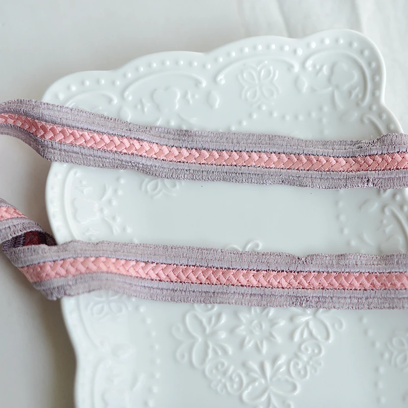 Фиолетовый порошок инкрустированные водорастворимые вышивка кружева