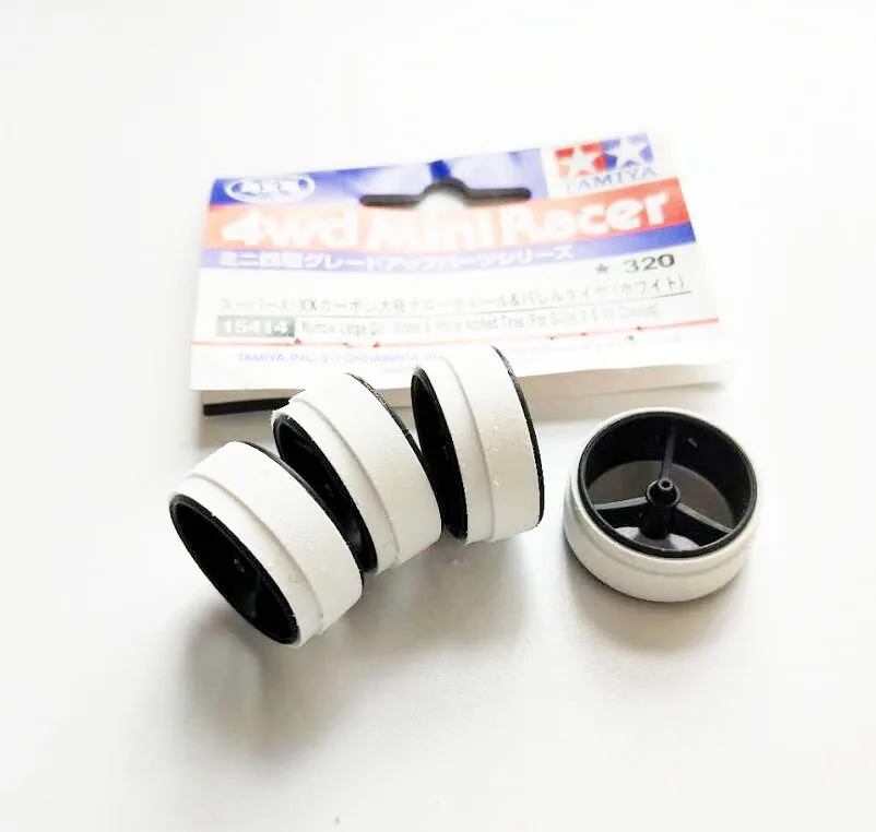 stepped tires Отделка шин 95254/15414 узкий большой диаметр. Колеса и белые арочные шины ручная полировка для SX SXX шасси Tamiya Mini 4WD модель автомобиля - Цвет: stepped tires