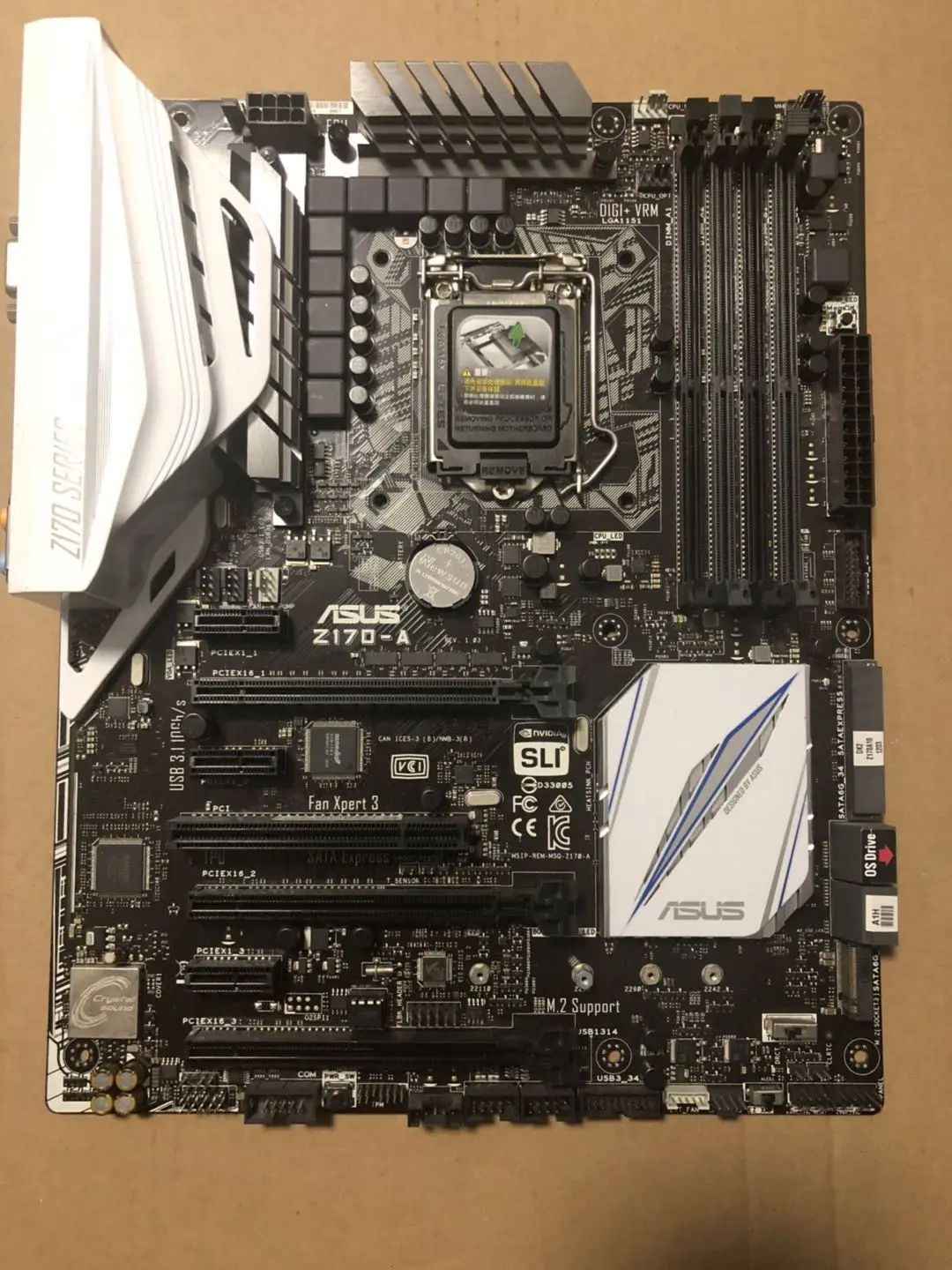 Z170-A игры материнская плата DDR4 поддержка i5-6600K i7-6700K б/у 90