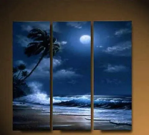 

Free Shipping !!! The Modern Seascape Oil Painting on Canvas Wall Art ,Top Home Decoration