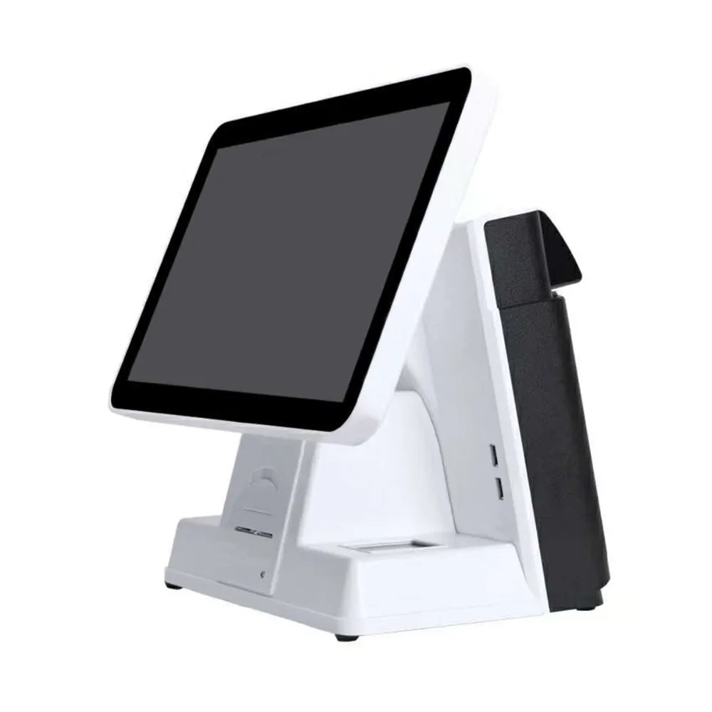Hspos новая модель pos 15 дюймов сенсорный монитор на заказ pos система встроенный WIFi и 58 мм термочековый принтер