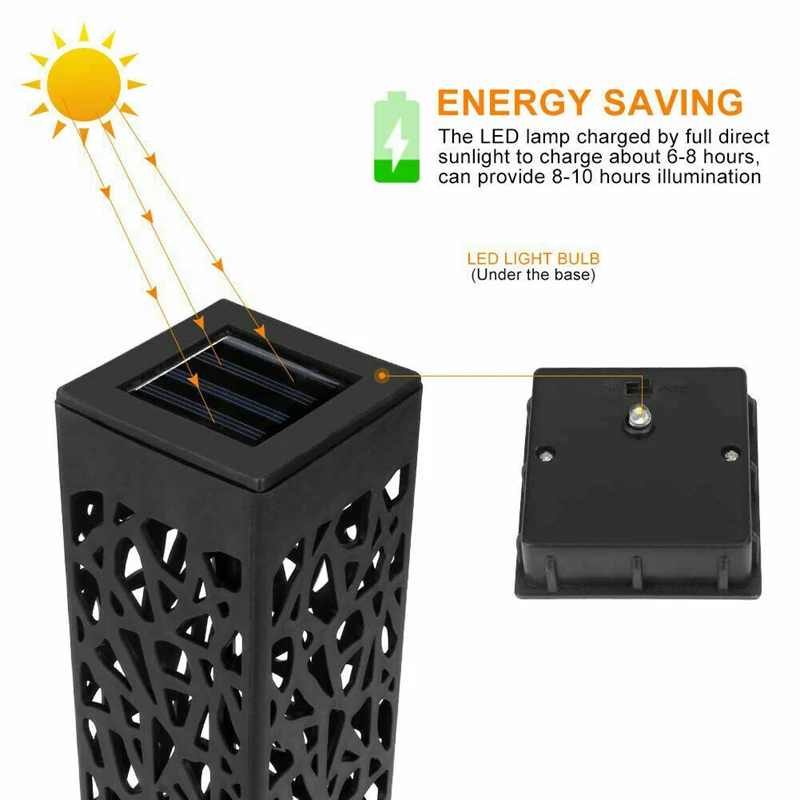 Светодиодная Солнечная лампа для газона уличный садовый фонарь на солнечной