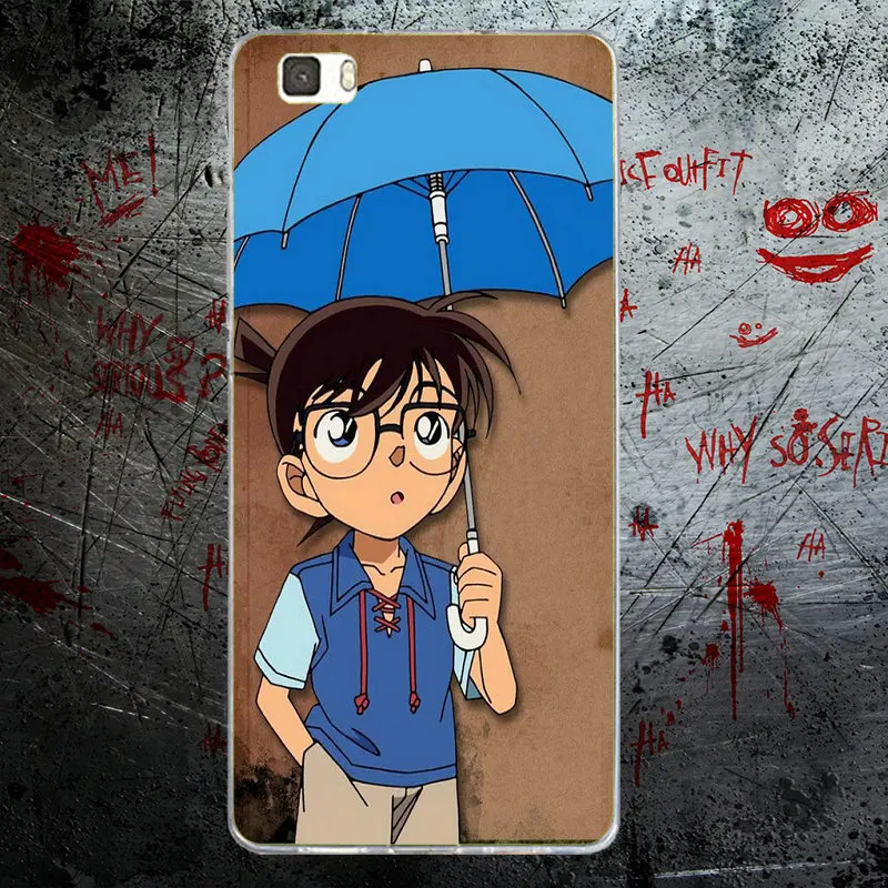 Soft TPU Silicone Phone Cases for Huawei P8 P9 P10 P20 Mate 10 Pro Y5 Y6 II Y7 Honor 6X 7X 9 Lite Famous Anime Detective Conan | Мобильные