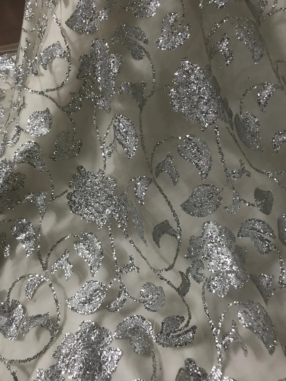 Модное французский блеск с блестками африканская вышивка sat 51114 кружевное