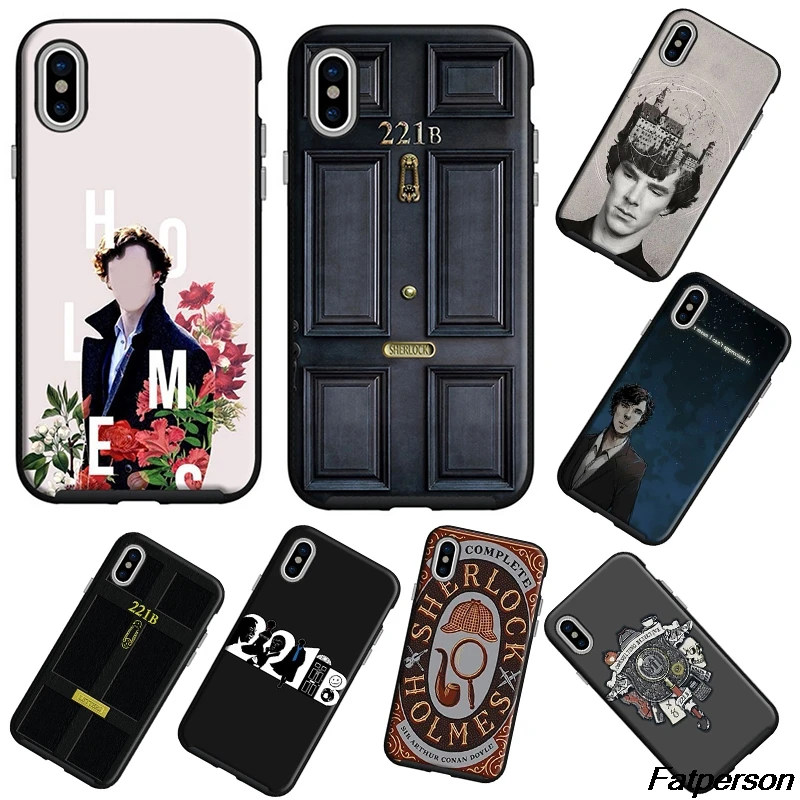 Sherlock Holmes Black soft Silicone TPU Phone Case Cover For Apple iPhone X10 8 8plus 7 7plus 6s 6plus 5 5s SE Coque cases |