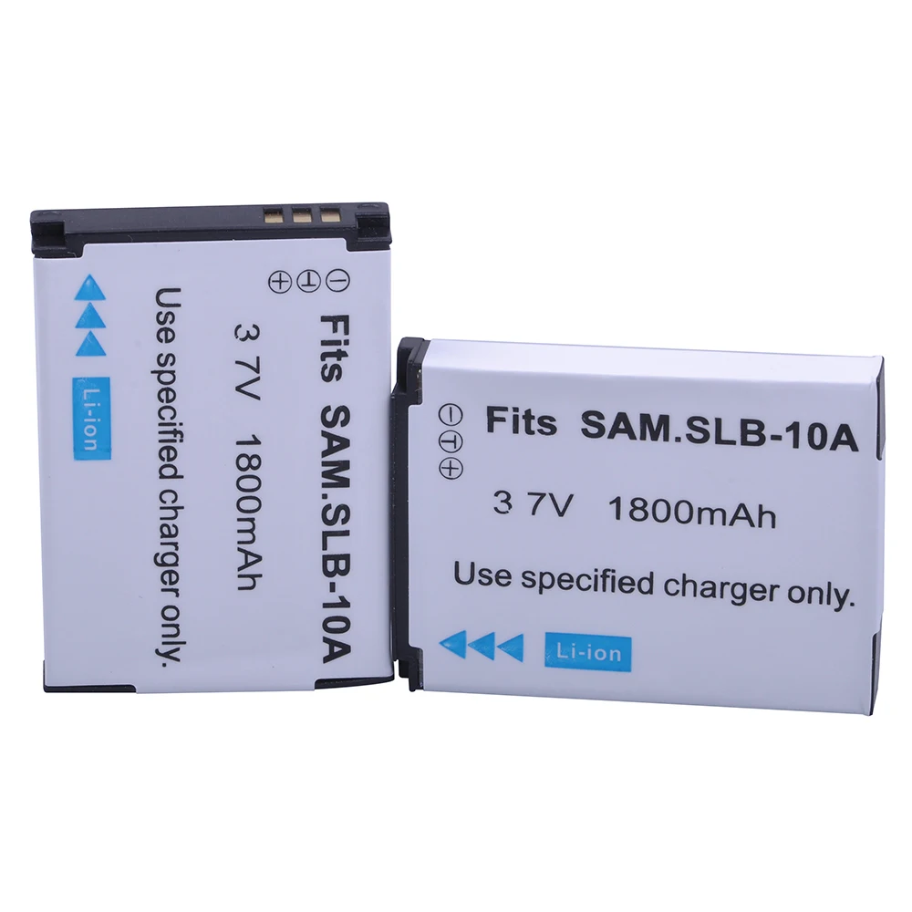 Аккумуляторная литий ионная батарея SLB10A SLB 10A 4 шт. 1800 мАч для Samsung EX2F WB150F WB250F WB350F WB750