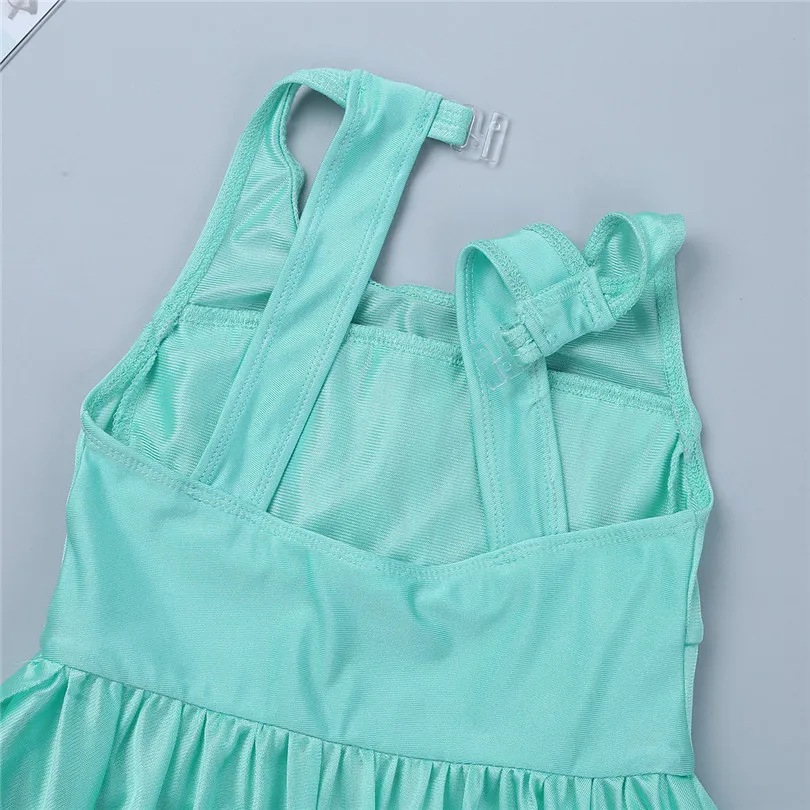 iEFiEL Kids Girls Child Irregular Hem Ballet Dance Gymnastics Leotard Dress for Class Stage Performance Dancewear Clothes | Детская