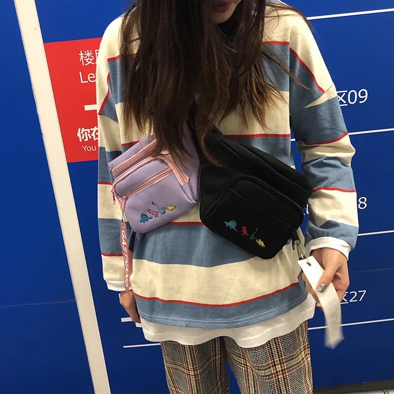 Модная сумка Harajuku Jude, модная женская нагрудная сумка, Повседневная сумка с вышивкой через плечо, брендовая поясная сумка в стиле хип-хоп