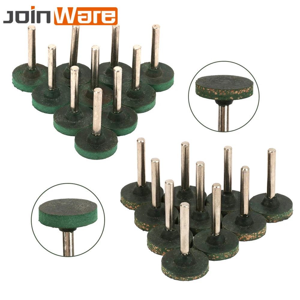 

10Pcs 6MM Shank T-shaped Sesame Sponge Rubber Mounted Point Grinding Head For Metal Wood Jewelry Polishing Rotary Tools