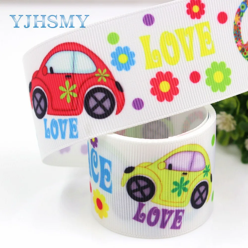 YJHSMY G-18801-749 38 мм 5 ярдов Мультяшные печатные корсажные ленты DIY ручная работа
